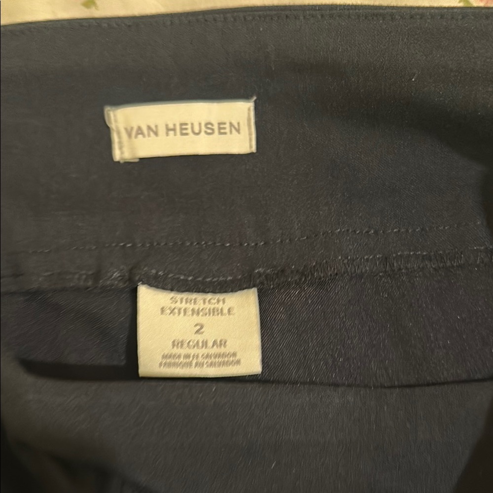 Van Heusen Black Stretch Pants